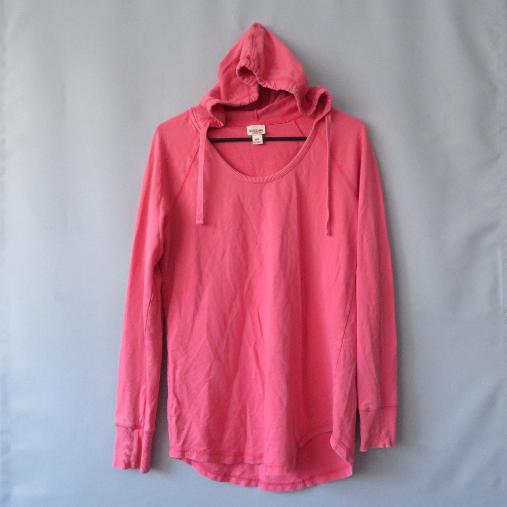X MOSSIMO SCOOP DRAWSTRINGS LS HOODIE SWEATSHIRT